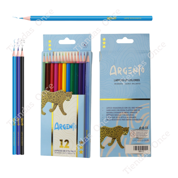 Producto - Lapiz de colores ARGENTO x12 - Por mayor