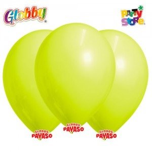 Producto - GLOBBY 9" LISO STANDARD AMARILLO - Bolsita x 25 u.