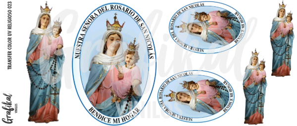Producto - Transfer Color UV 20x8 Religioso 023
