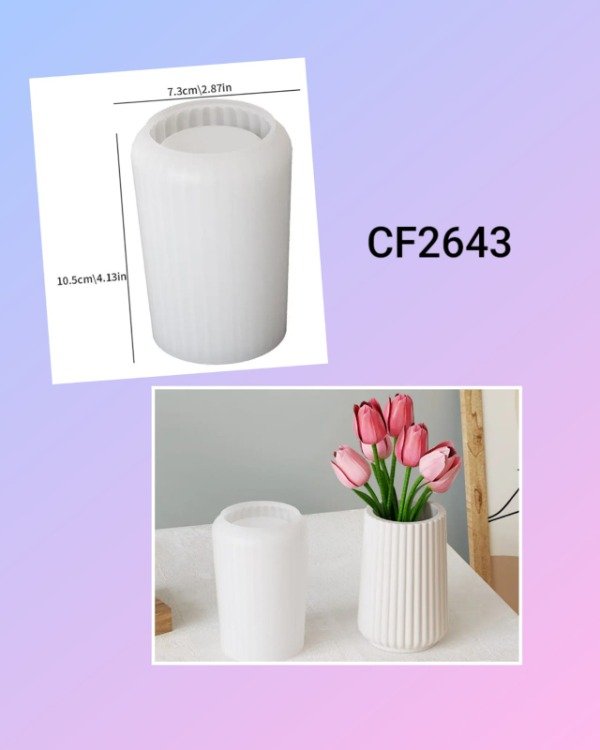 Producto - FLORERO RAYADO 10 X 6 - CF2643