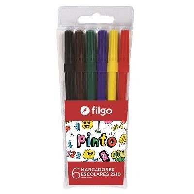 Producto - MARCADOR ESCOLAR PINTO ESTUCHE 6