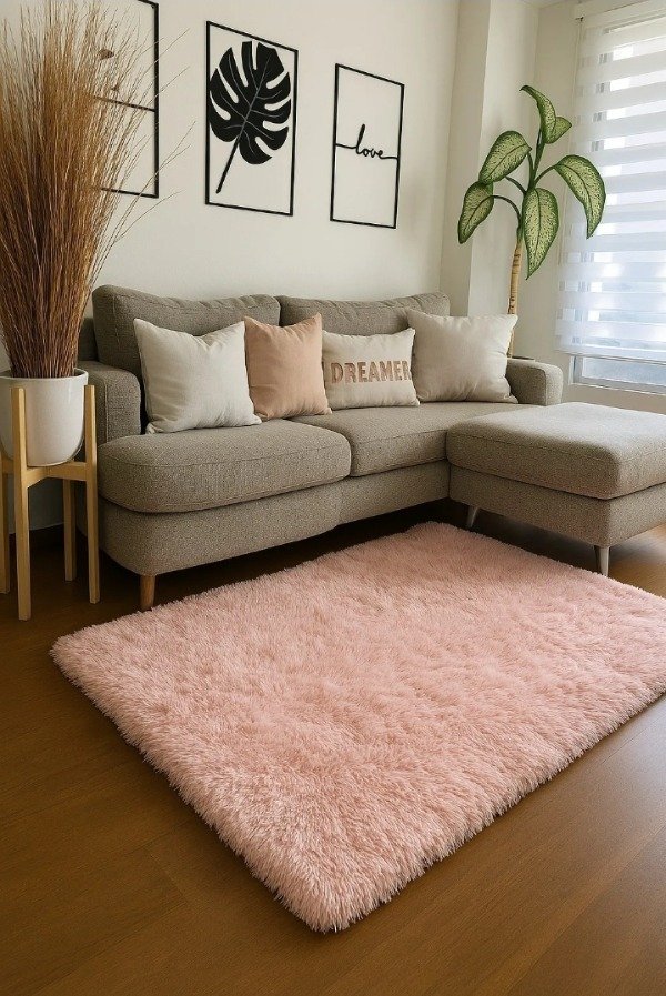 Producto - ALFOMBRA NORDICA ROSA BEBE