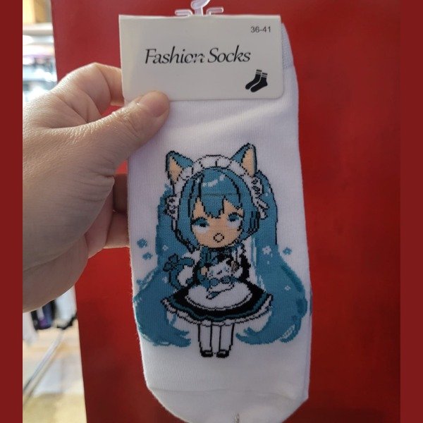 Producto - SOQUETE ADULTO HATSUNE MIKU BLANCO
