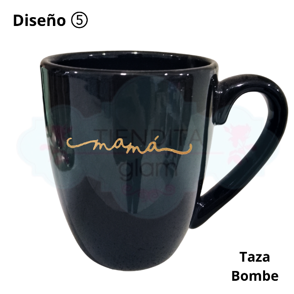 Producto - TAZAS NEGRAS DECO DÍA DE LA MADRE - 5