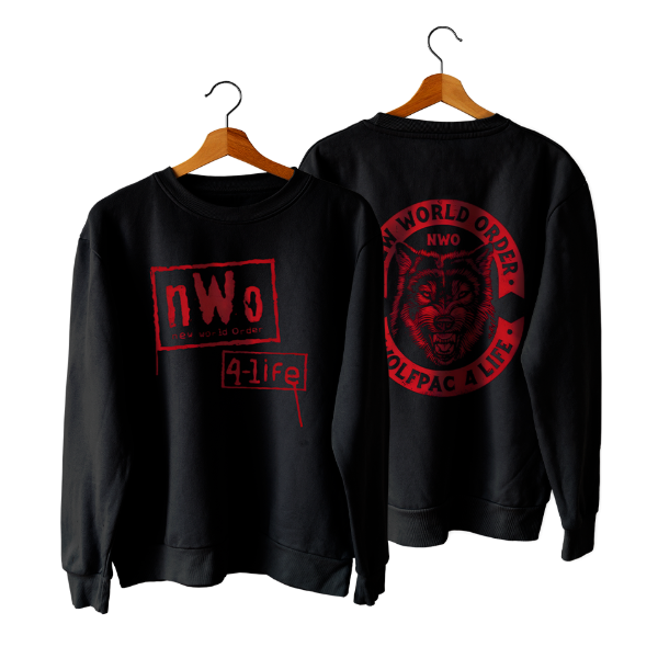 Producto - NEW WORLD ORDER [nWo - Wolf Face Red - Buzo Cuello Redondo]