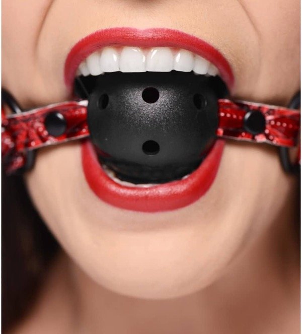 Producto - MORDAZA CON PELOTA DE SILICONA ROJA