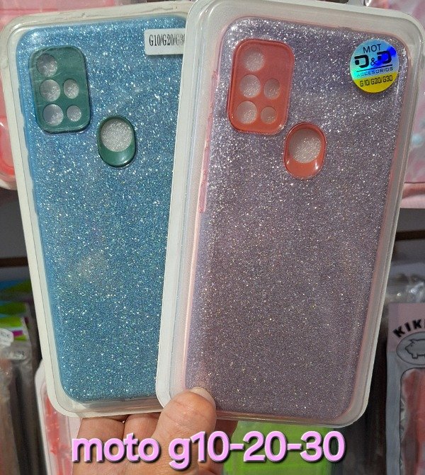 Producto - Fundas brillo blister. Moto g10-20-30