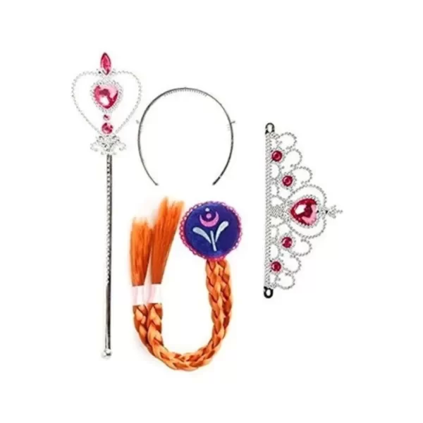 Producto - Disfraz Frozen Ana (Trenza, Varita y Corona)