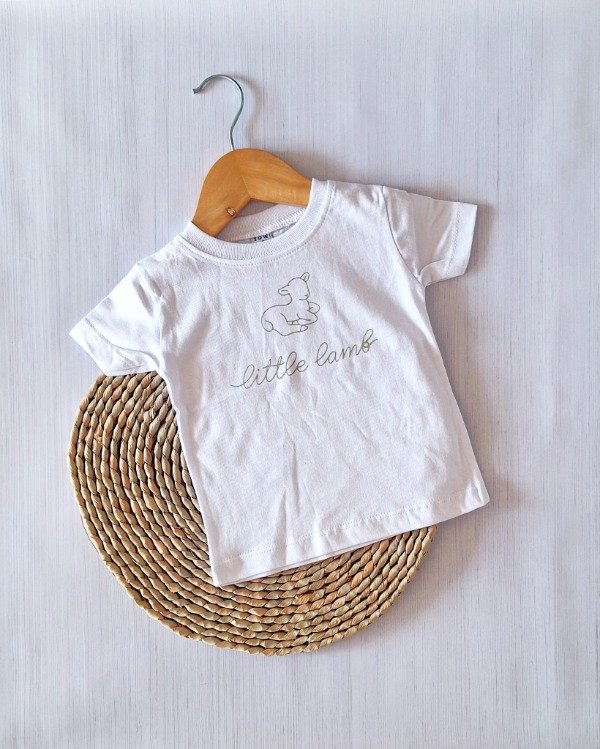 Producto - Remera Jersey 24/1 "Little Lamb" Blanco