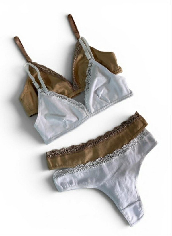 Producto - 247 - Conjunto Sin Armar de Algodón c/Puntilla - 4
