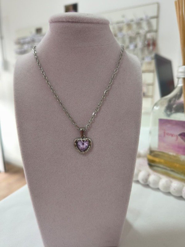 Producto - Cadenita corazon lila aq