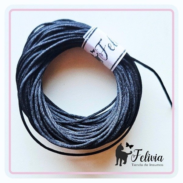 Producto - Hilo de seda 1.5mm x 10 mts. Negro
