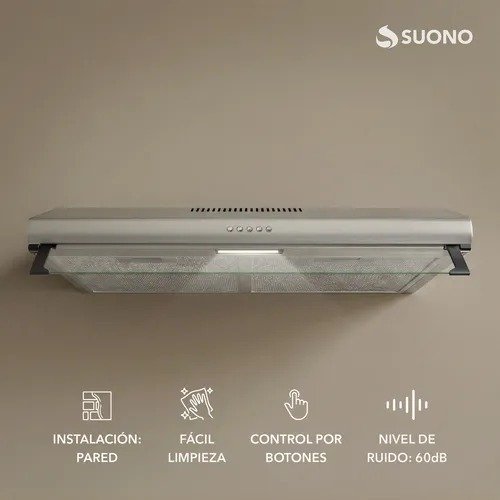 Producto - CAMPANA EXTRACTOR PURIFICADOR SUONO FILTROS ALUMINIO