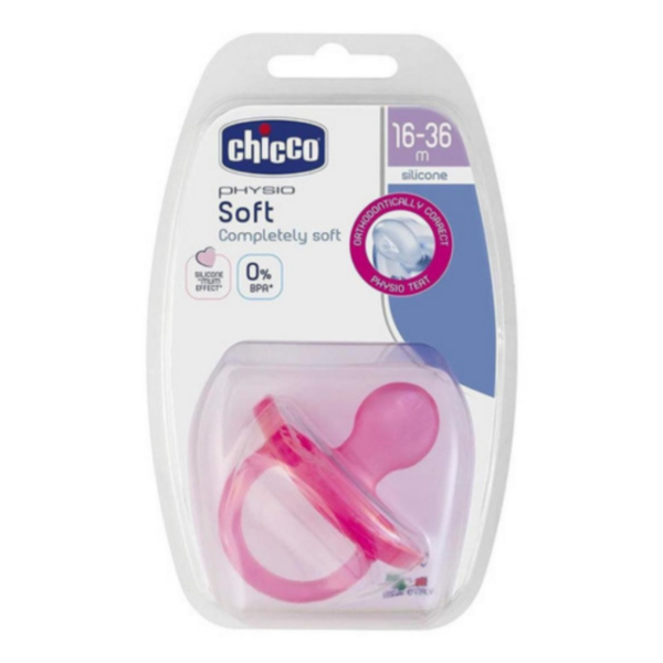 Producto - Chupete Physio Forma soft Chicco 16-36m fucsia, verde