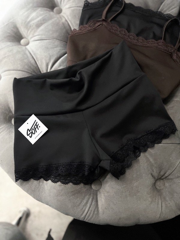 Producto - SHORT ICON TIRO BAJO con puntilla - 0