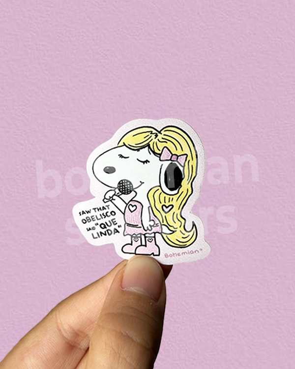 Producto - SNOOPY SABRINA EN "THE ERAS TOUR" - Sticker Individual de Sabrina Carpenter