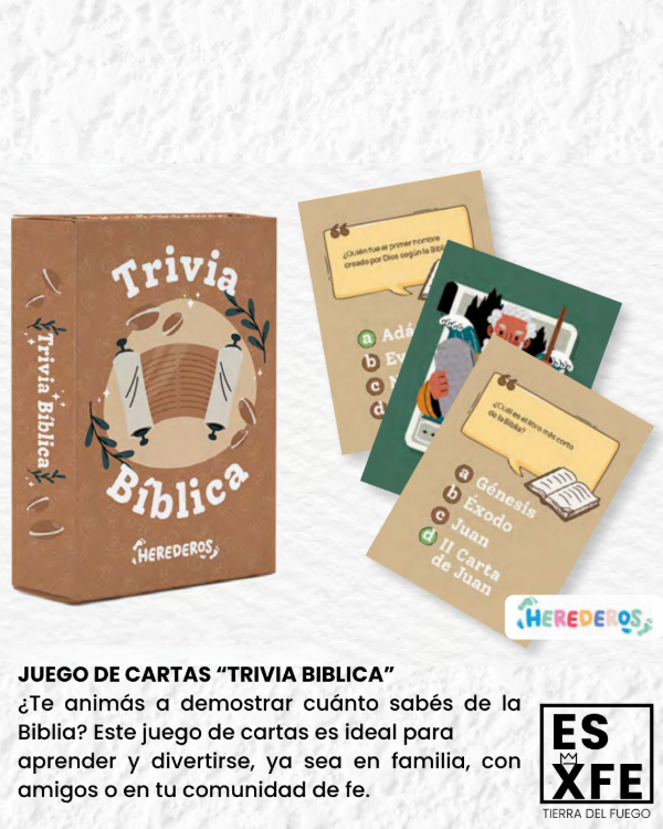 Producto - Juego de cartas "Trivia bíblica"