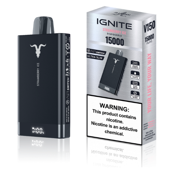 Producto - Strawberry Ice - IGNITE V150 - 15.000 Puffs