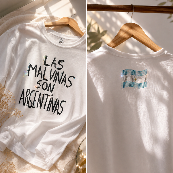 Producto - Remera Malvinas strass - 0