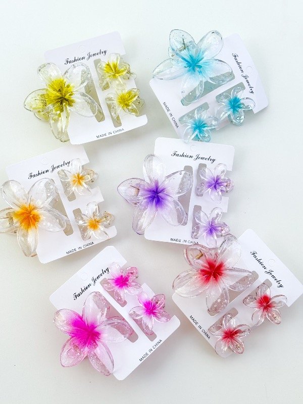 Producto - SET X 3 BROCHES TRASLÚCIDOS