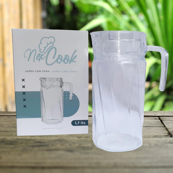 Producto - Jarra de vidrio 1,7lt con tapa
