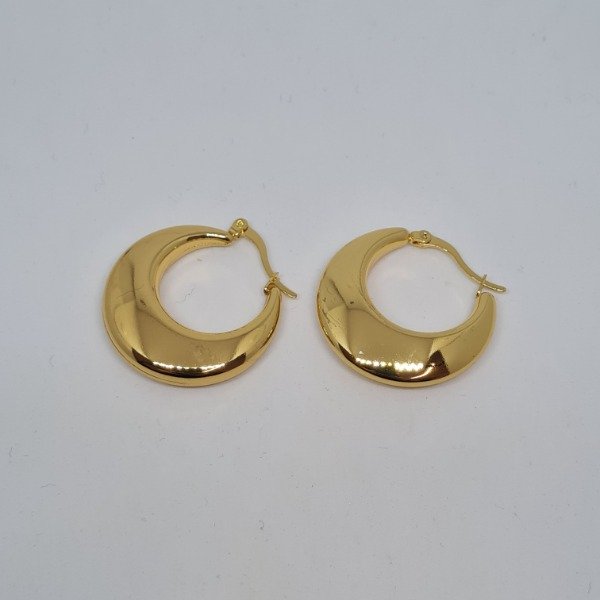 Producto - Aro dorado argolla hueca 30mm