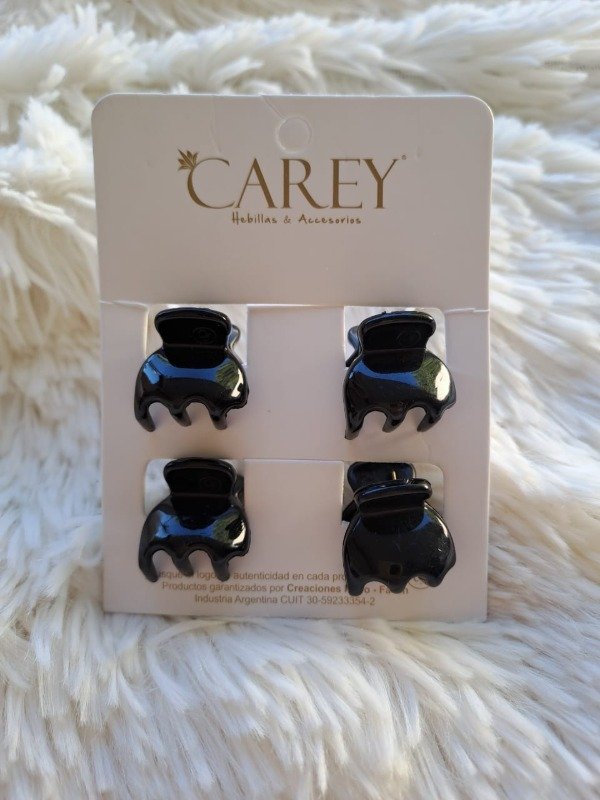 Producto - N6228 CAREY N6228 Broche Bombé Mini tres dientes (por 4 Ud.)