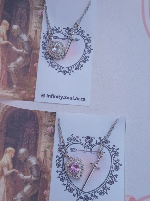 Producto - Corazon y Daga (plateados)