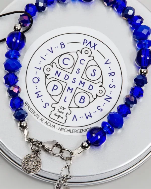 Producto - Pulsera Acero San Benito Azul Raquel