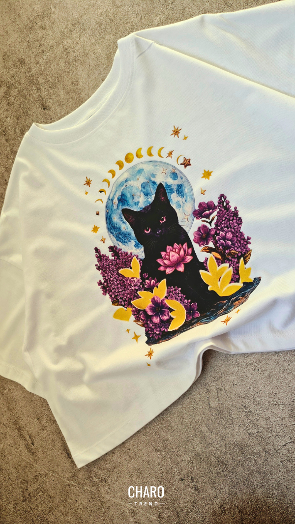 Producto - CROP TOP  BLACK CAT MYSTICAL