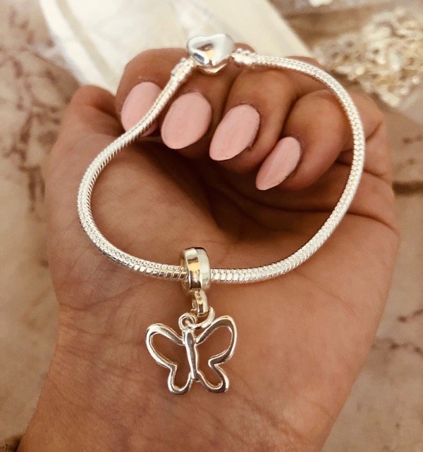 Producto - Dije Butterfly Pandora Acero Blanco