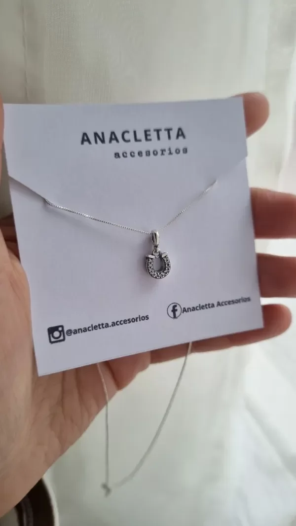 Producto - Gargantilla herradura con cubic plata925