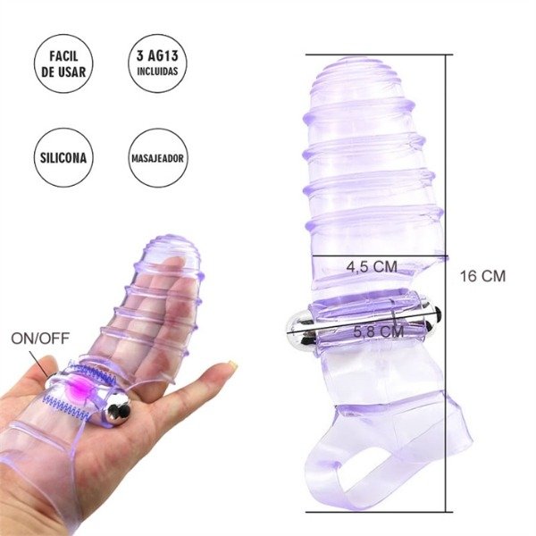 Producto - SCUTUM : FUNDA DEDOS VIBRADOR ESTIMULACION