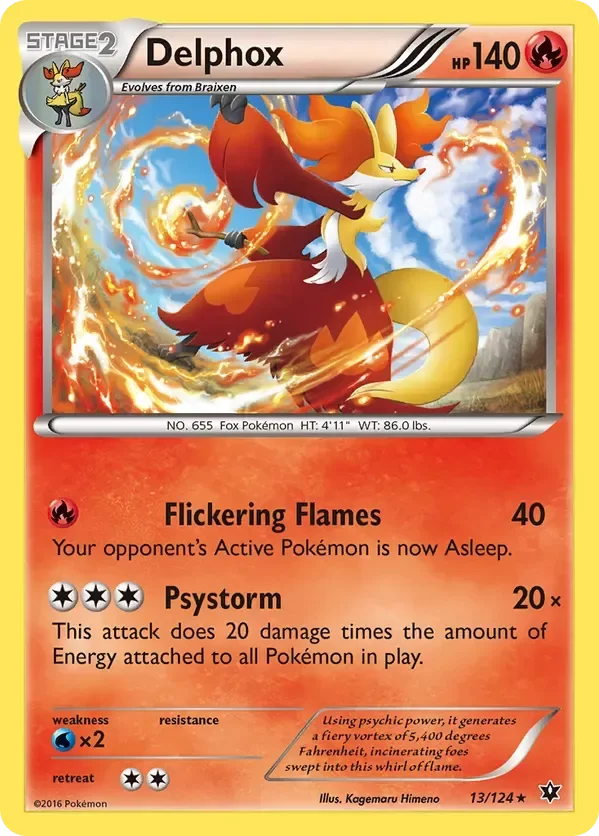 Producto - Delphox - 13/124 - Theme Deck Exclusive Fates Collide
