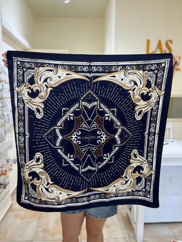 Producto - PAÑUELO AZUL ESTAMPADO