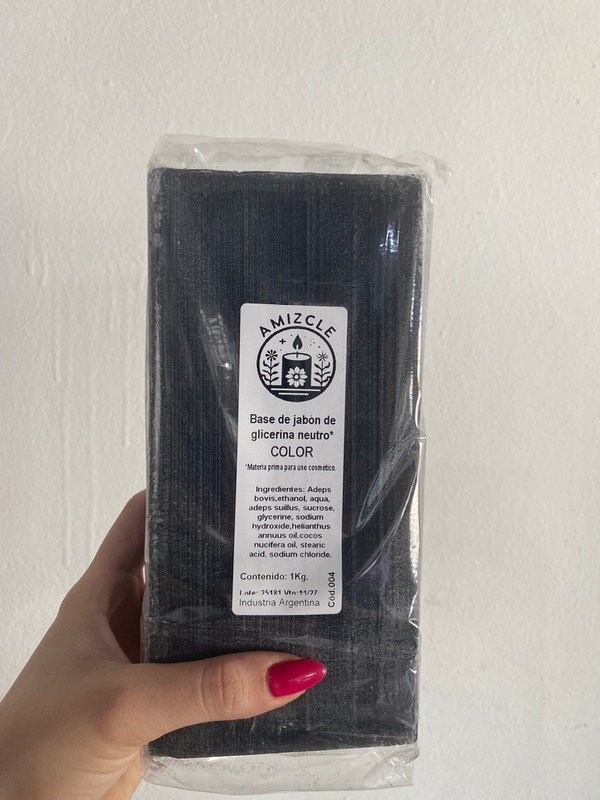 Producto - BARRA DE GLICERINA NEGRA
