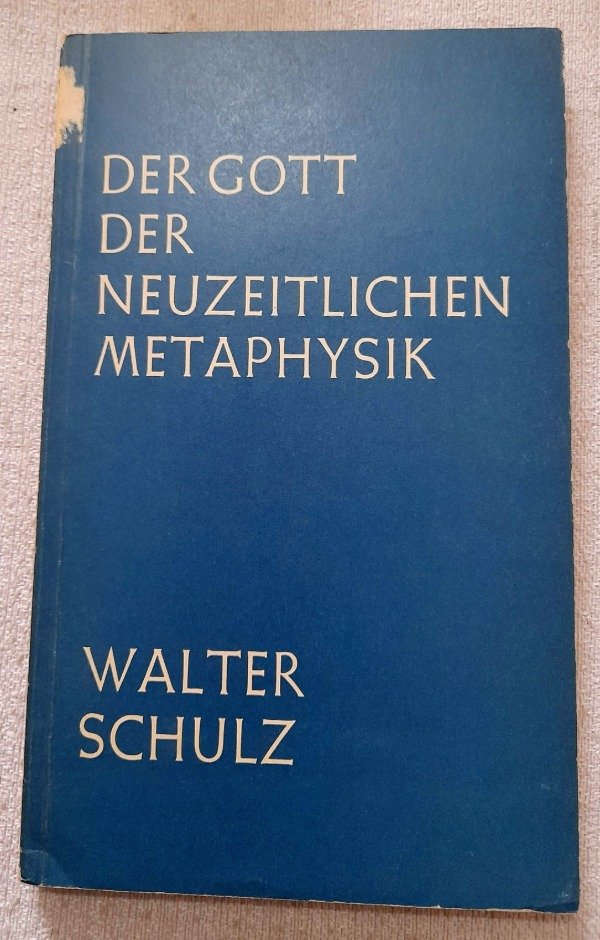 Producto - Der Gott Der Neuzeitlichen Metaphysik - Walter Schulz - Neske