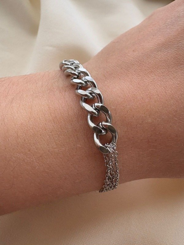 Producto - Pulsera Grumet 18 a 23cm - Acero quirurgico