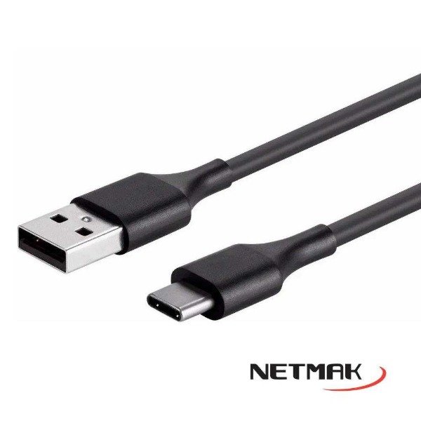 Producto - CABLE USB A TIPO C 1.5M 5A NETMAK NM-C99