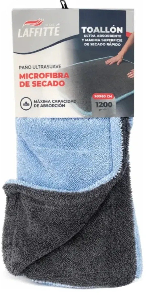 Producto - TOALLÓN MICROFIBRA 90X60 ULTRA ABSORBENTE - LAFFITTÉ - 0