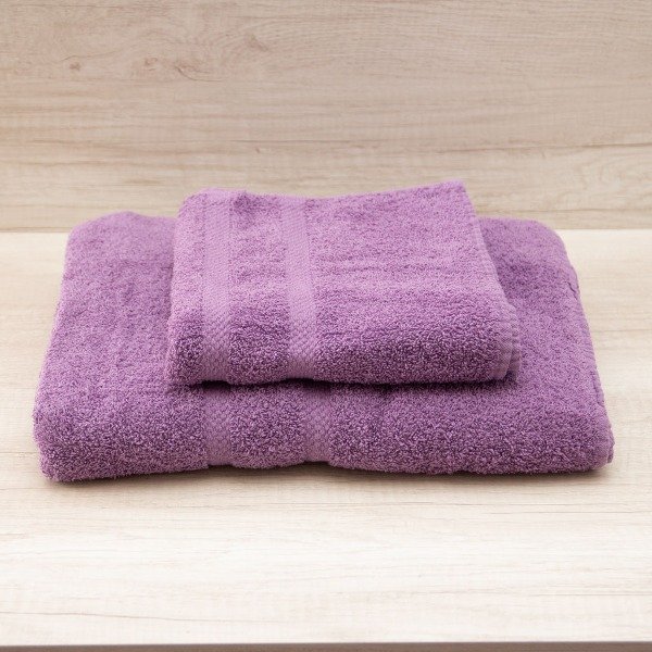 Producto - Juego toalla/toallón Pesado Violeta