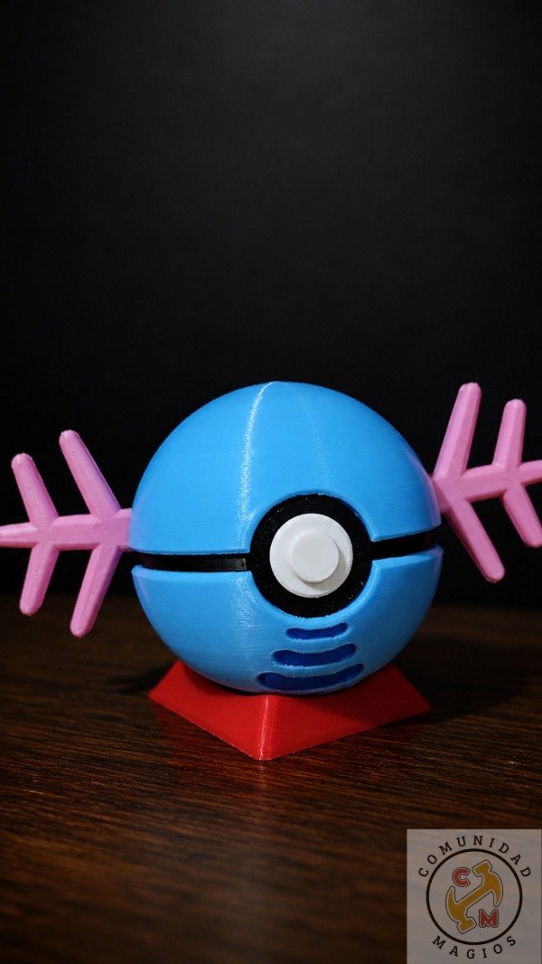 Producto - Pokébola Wooper Impresa en 3D