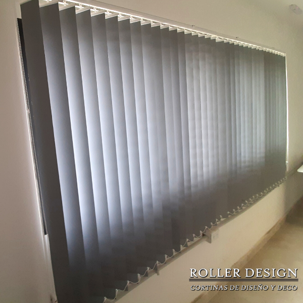 Producto - Cortina blackout de bandas verticales (Gris oscuro)