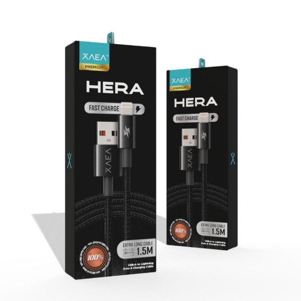 Producto - CABLE USB LIGHTNING MODX-102 - HERA - XAEA - NEGRO