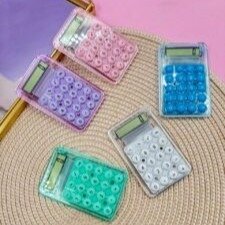 Producto - KK-898-6  CALCULADORA MINI TRANSPARENTE COLOR X1U.
