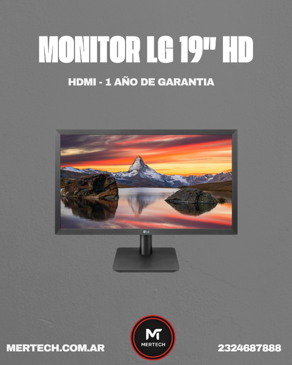 Producto - MONITOR LG 19 19M38L-B HD HDMI (II) (0619)