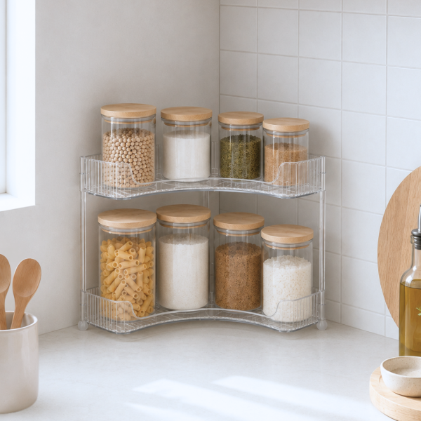 Producto - Organizador Estante Esquinero Doble Multiuso