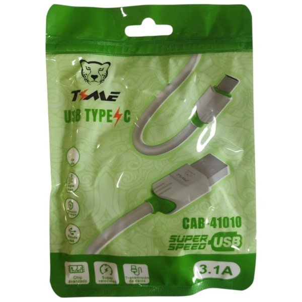 Producto - CB113 CABLE TIME USB A TIPO C 3.1A SUPER SPEED EN BOLSA