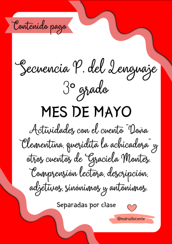 Producto - SECUENCIA MAYO PDL TERCERO