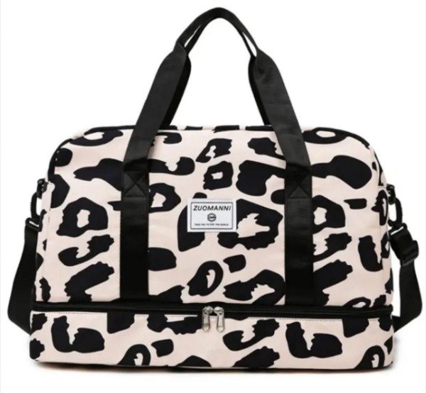 Producto - BOLSO DE VIAJE - ANMAL PRINT BEIGE